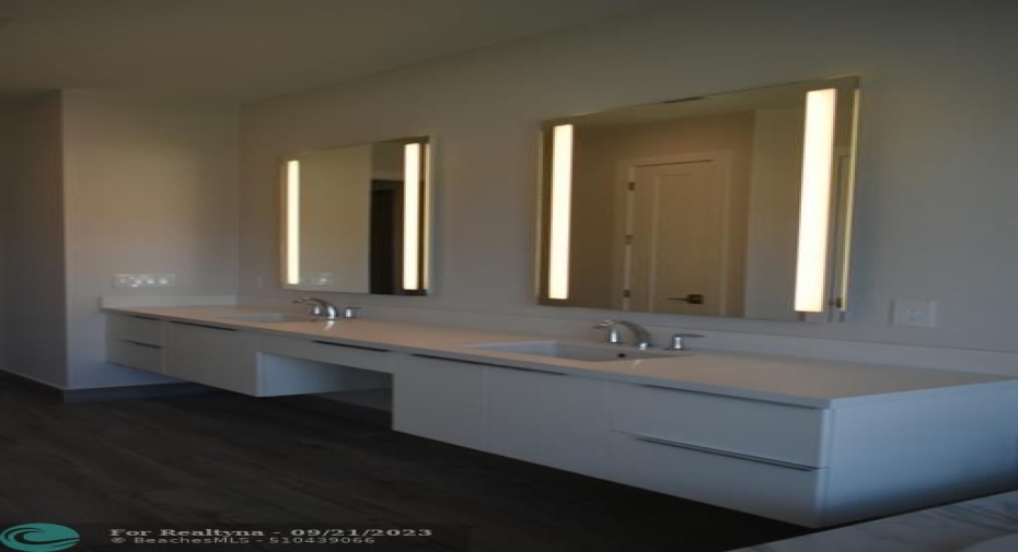 Photo from previously built Deerwood Model Home.  Master Bathroom