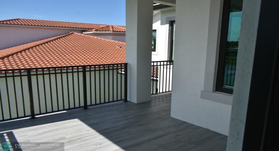 Photo from previously built Deerwood Model Home.  Outside Master Bedroom 