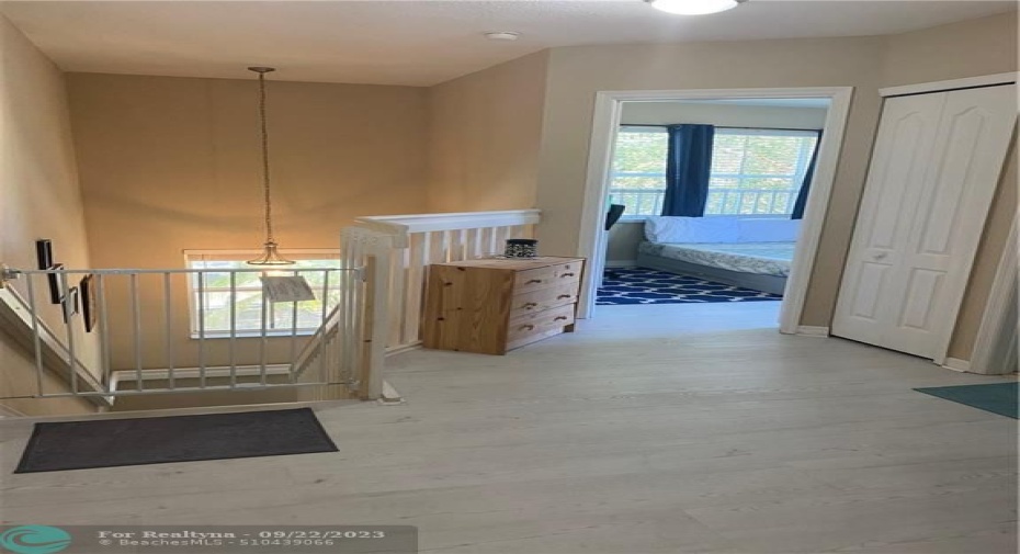 landing area and stairway