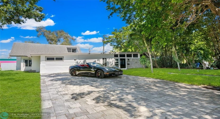 Double Wide Paver Driveway