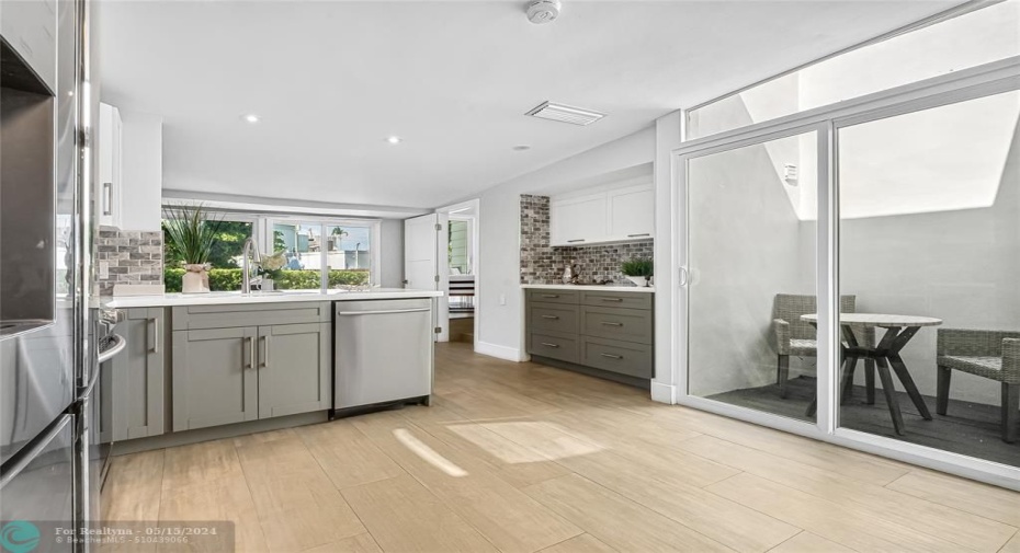 Outdoor Dining off kitchen