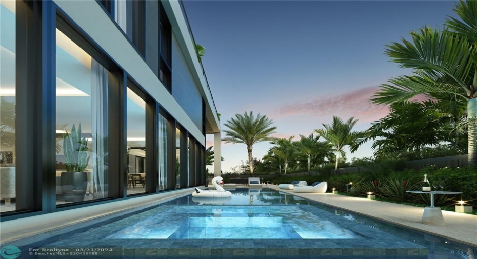 Rendering of the pool.