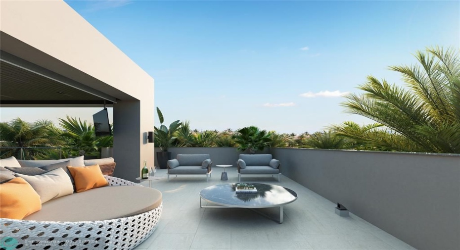 Sitting area on the third floor.