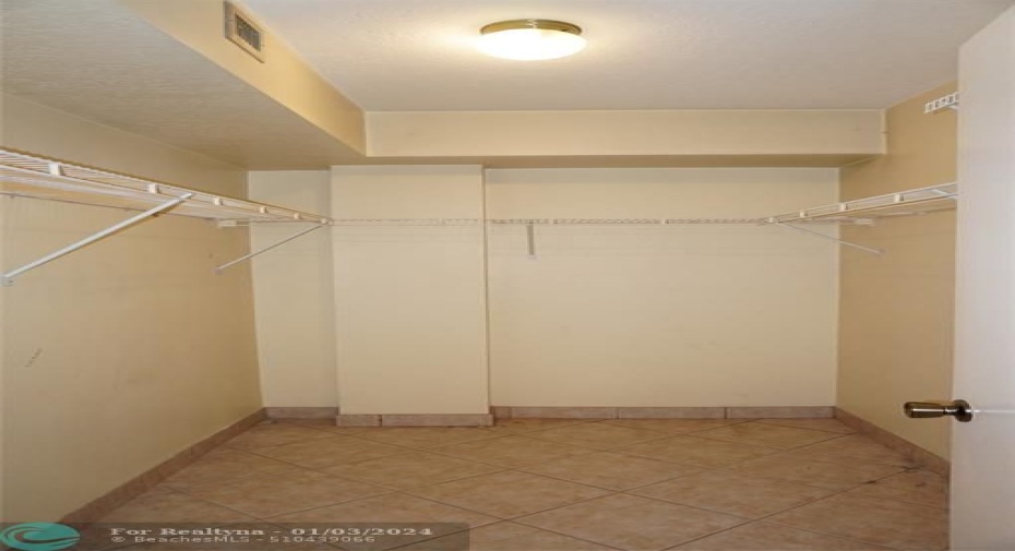 Primary Large Walk-In Closet