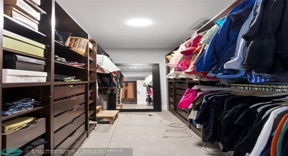 Primary Walk in Closet