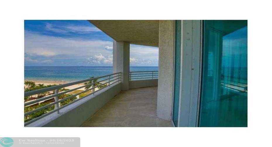 View. 800 sq ft Wrap-Around Balcony