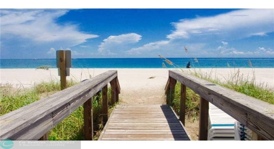 Exterior Walkway to the Beach