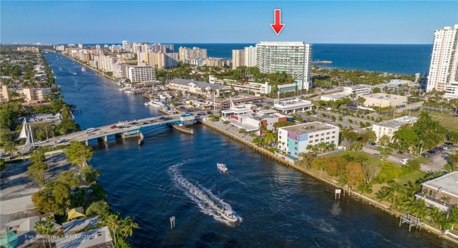 The Plaza at Oceanside. Nestled between the beach and the Intracoastal. Near the new pier!