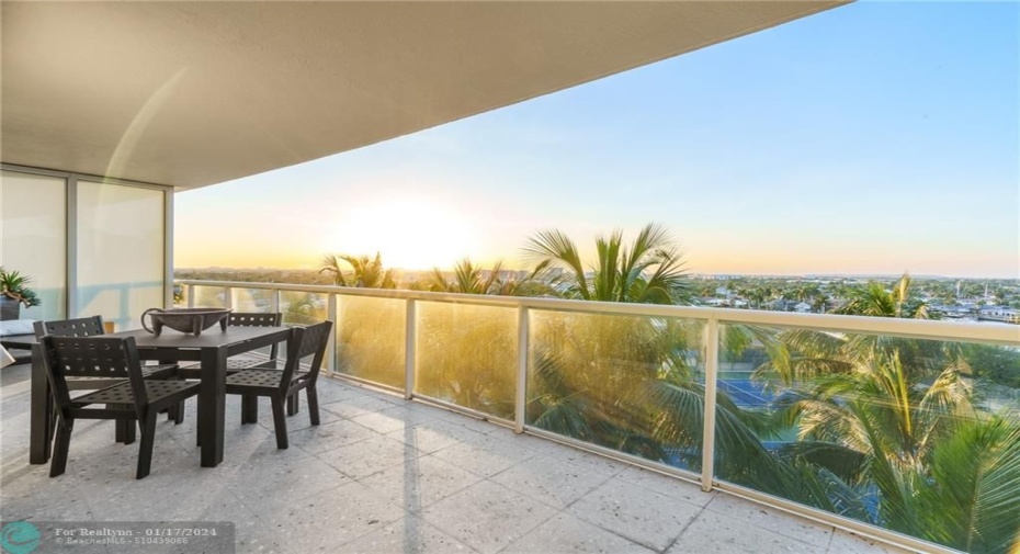 Private balcony