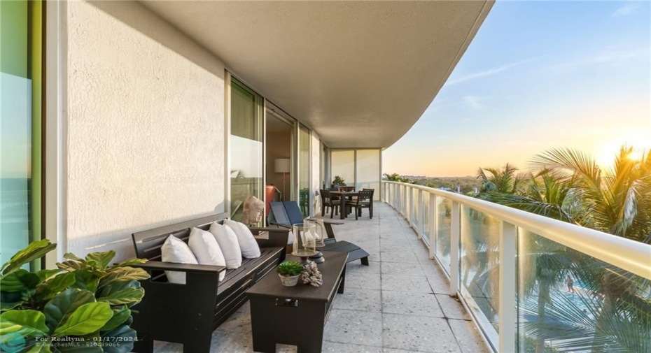 Private balcony