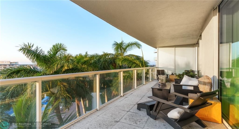Private balcony