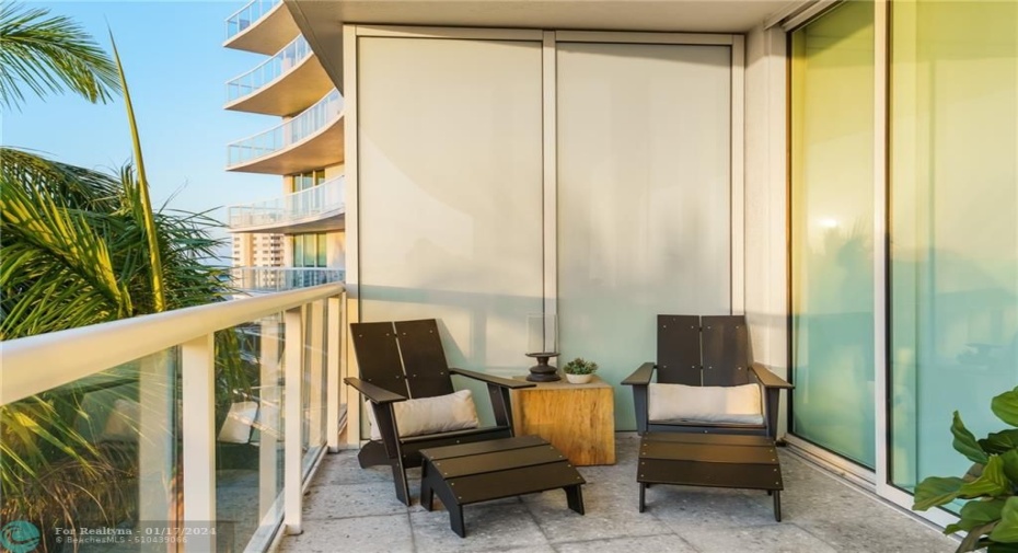 Private balcony