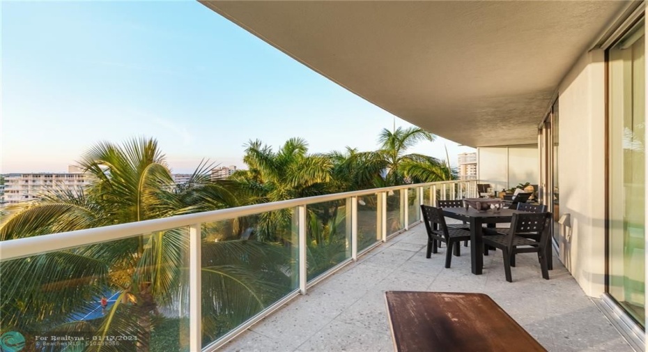 Private balcony