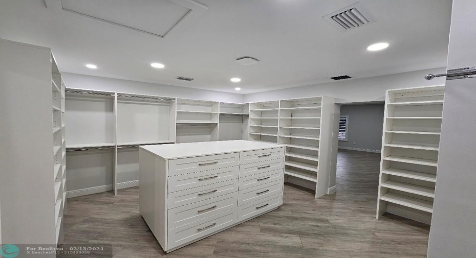 Master closet
