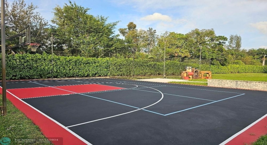 Basketball and Pickleball court