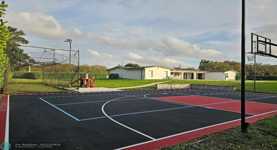 Basketball and Pickleball court