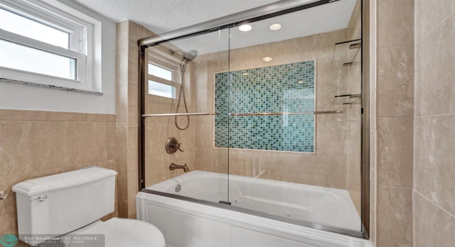 Master shower