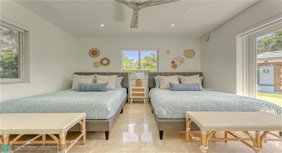 Bedroom #2- Two full size beds