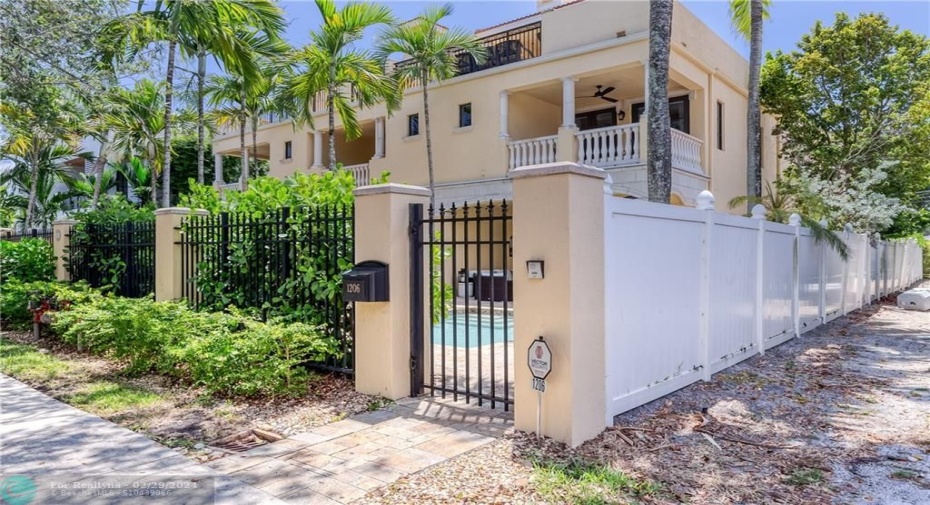 Gated entrance