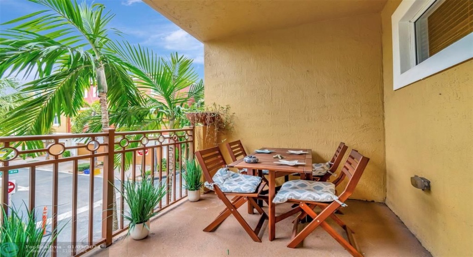 Balcony off kitchen (2nd floor)