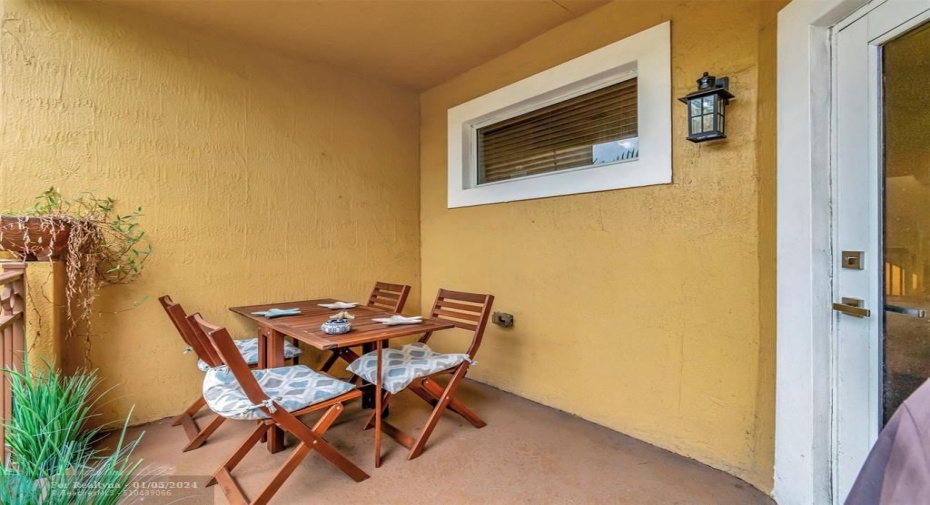 Balcony off kitchen (2nd floor)