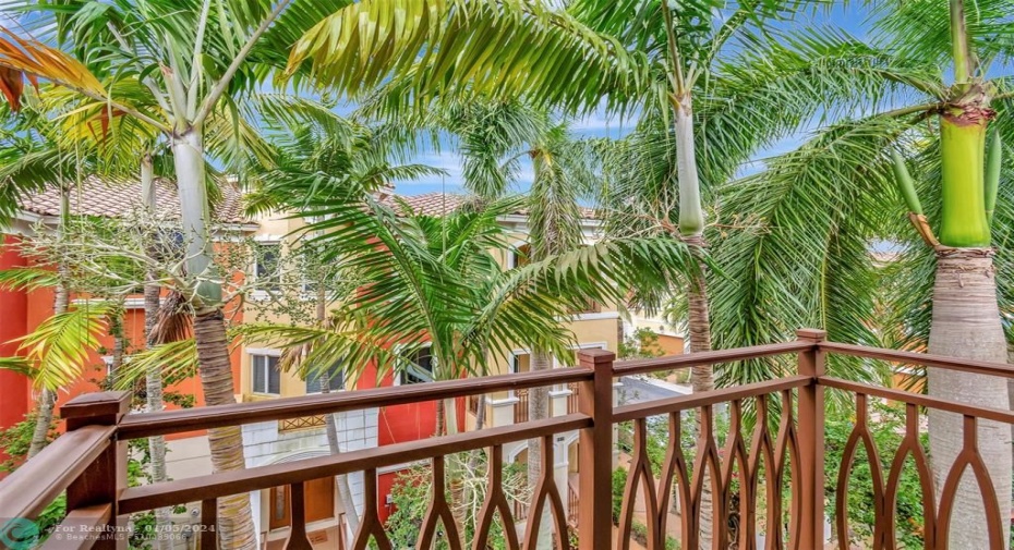 Balcony off 2nd bedroom