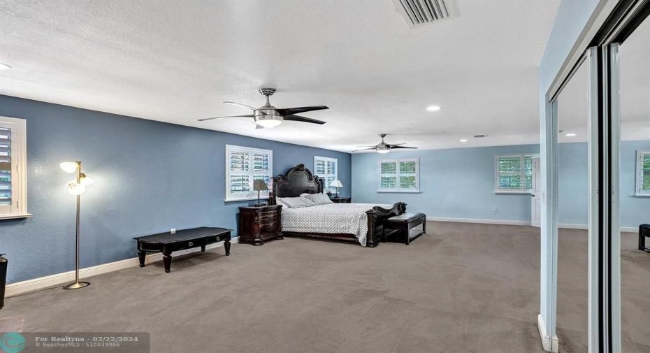 Two closets, huge bath, and plenty of floor space to work this room.