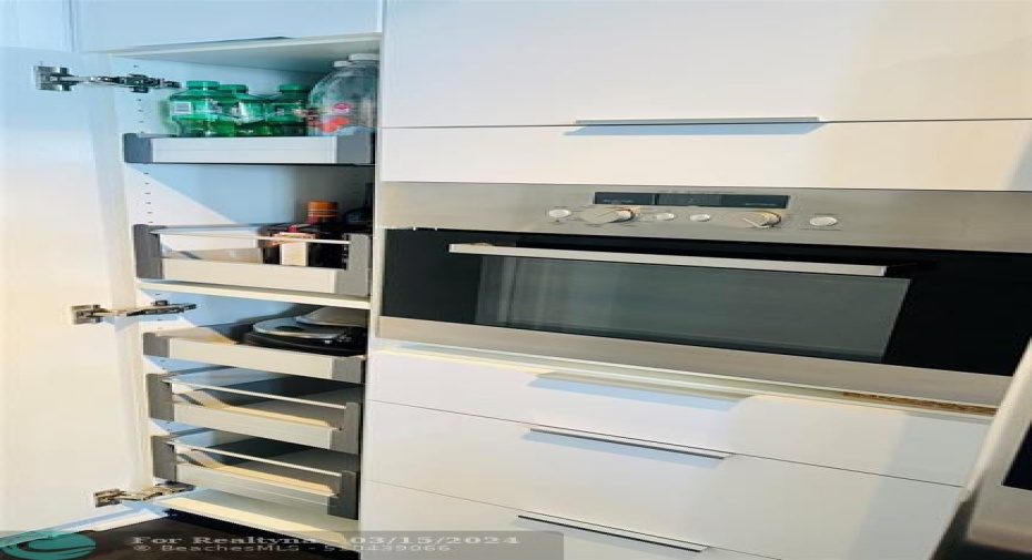 Pull out cabinets
