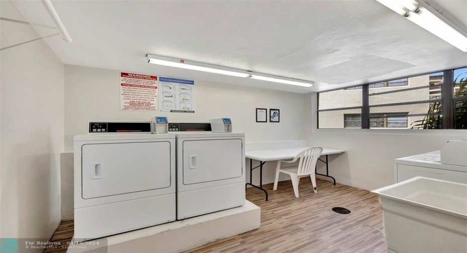 Coming out of the Elevator on the 3rd Floor is your Laundry Room. No Quarters needed, the machines use a Refillable Laundry Card, so Convenient, no digging through pockets for quarters. Laundry on your floor just down the hall.