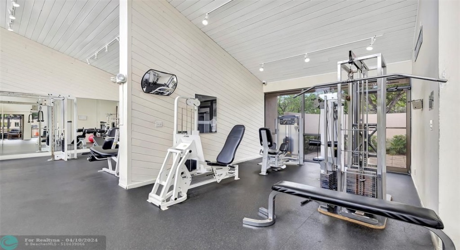Your Community Gym has ALL THE EQUIPMENT & Room you need! No need for Gym Membership!