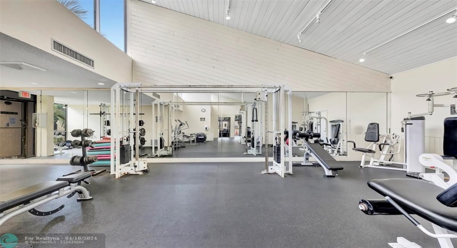 No need for Gym Membership! Your Community Gym has ALL THE EQUIPMENT & Room you need!