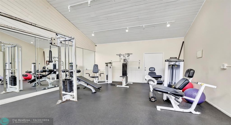 Your Community Gym has ALL THE EQUIPMENT & Room you need! No need for Gym Membership!