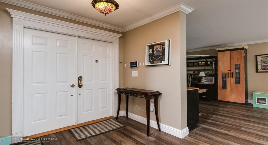 Front door and foyer area