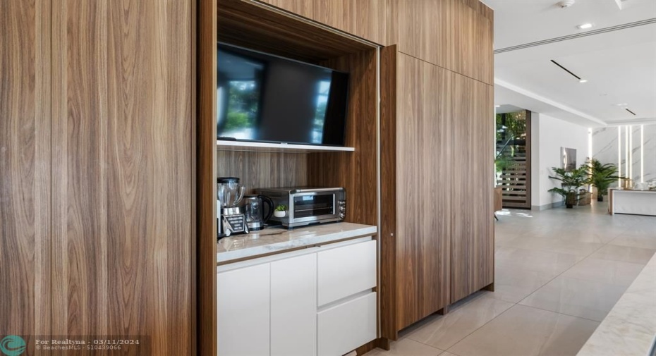 The Beverage and Breakfast Center is Concealed