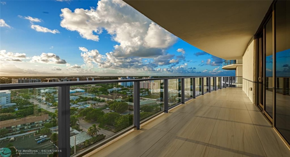 City Terrace off Bedroom #2 and #3