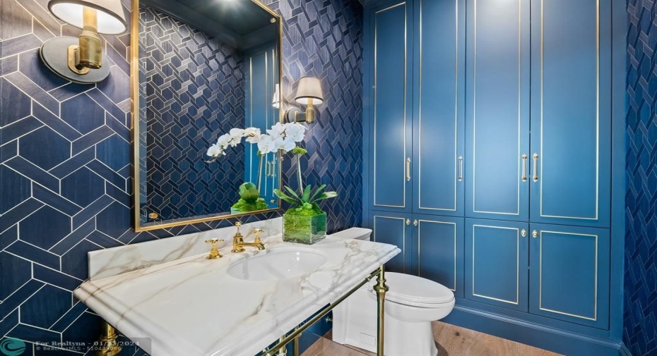 Powder Room off Media Room