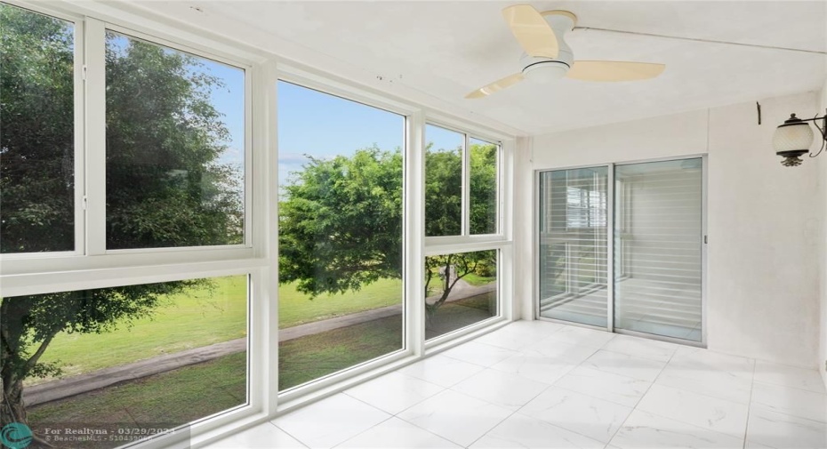 Hurricane Impact Windows overlooking a serene view!