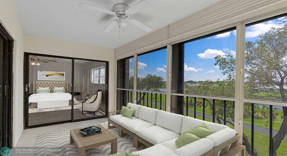 Water View from Screened or Glassed Patio