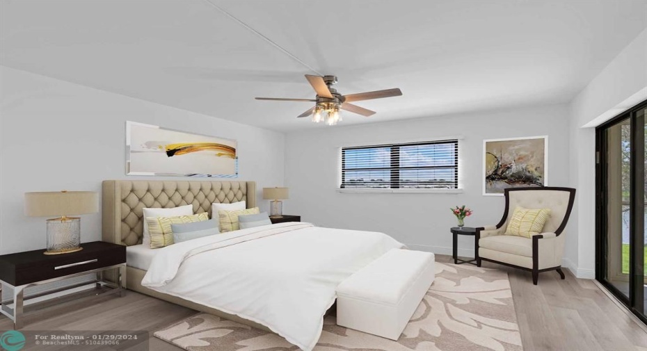 Master Bedroom with Water View