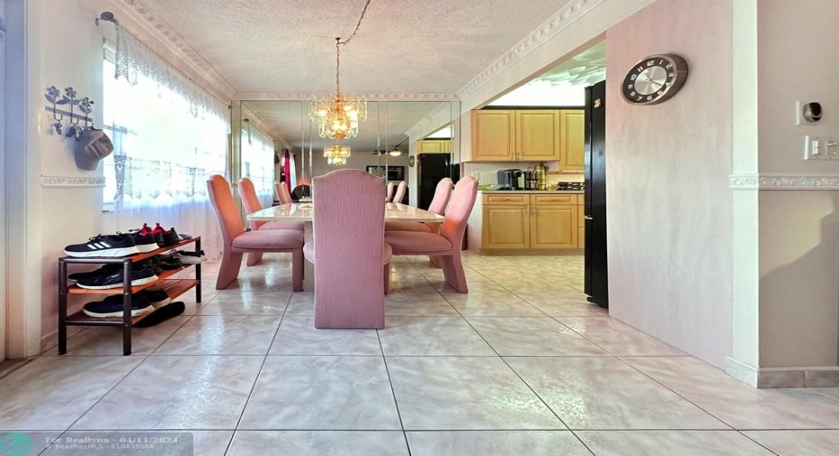 Dining Area Just Off Kitchen