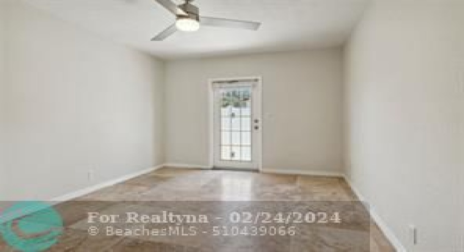 Second bed leads to private patio