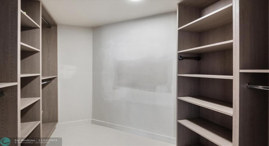 Master closet