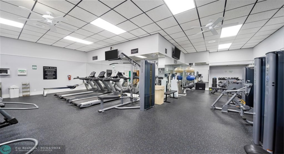 Exercise Room for Social Room of Plaza South