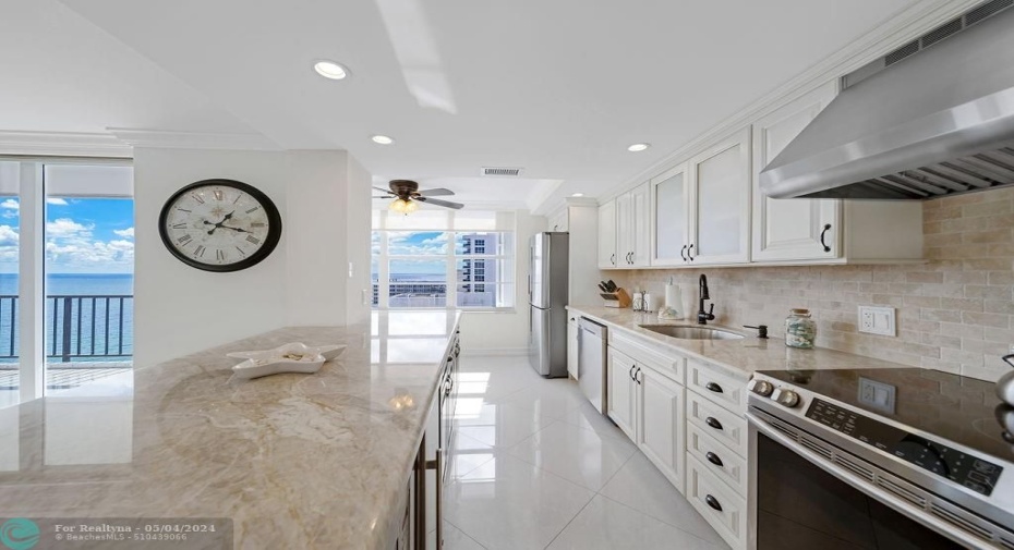 Open Kitchen w/ Ocean View