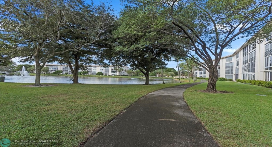 Walking/Jogging trails around the building
