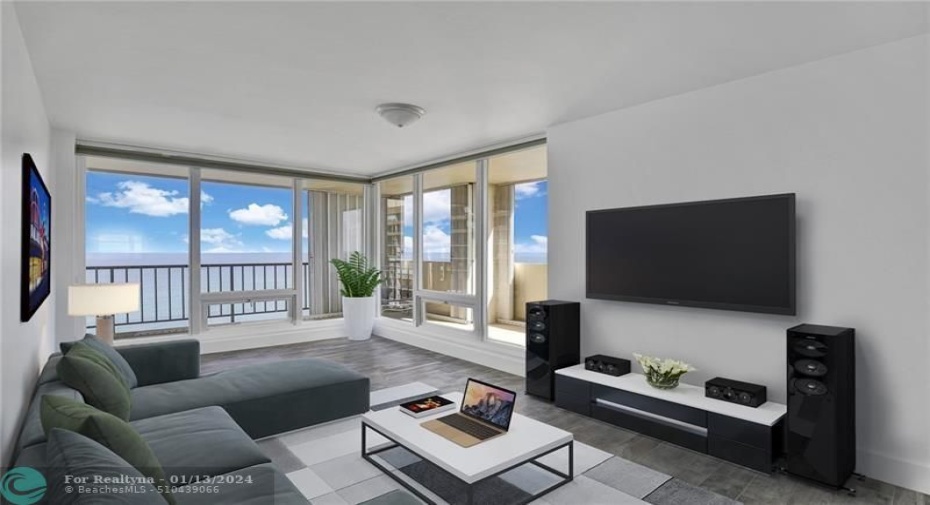 Virtually staged.Added office / extra room