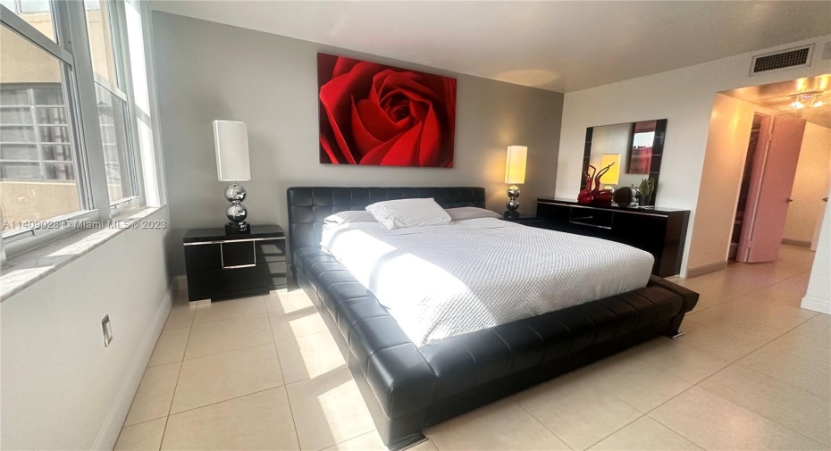 Spacious bedroom