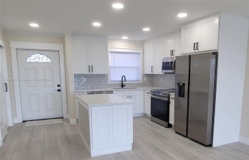 Completely updated open concept kitchen