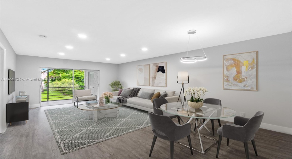 Spacious Living and Dining Area.