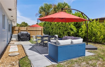 South unit back patio